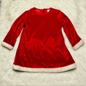 Toddler Red and White Santa Dress 3T